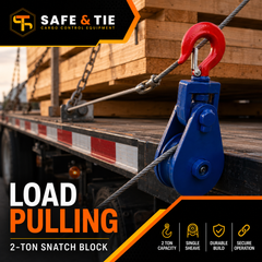 2-Ton Snatch Block with Latched Hook