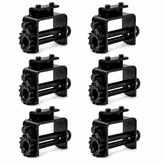 6 Pack 4" Portable Bolt-On Winch for Flatbed Trailer Cargo Securement