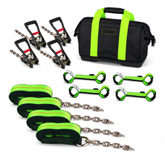 8 Point Roll Back Vehicle Tie Down Straps Kit