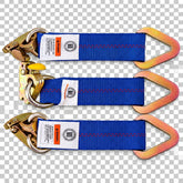 2" x 16' E-Track Ratchet Tie Down Strap