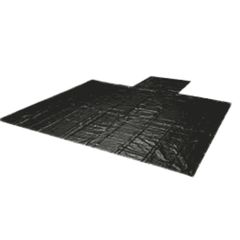 24x27 foot lumber tarp with 8 foot drop for flatbed cargo coverage