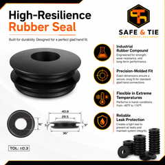 Rubber Gladhand Seals (Black)