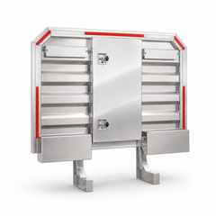 Cab Rack with Single Door Tool Box (68H x 80W)