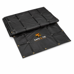 10 Feet Drop Tarp 28x27 Ft - 14oz Heavy Duty Ripstop Waterproof Lumber Tarp