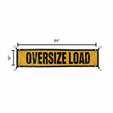 18 x 84-Inch Mesh OVERSIZE LOAD Banner