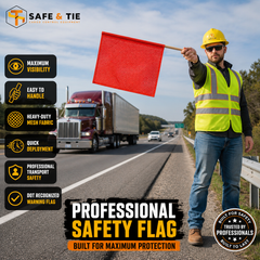 Safety Flag with Dowel 1 PC