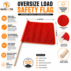Safety Flag with Dowel 1 PC
