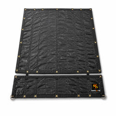 16 x 27 ft Flatbed Steel Tarp with 4 ft Drop and Flap