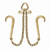 Towing Chain Bridle with J Hooks