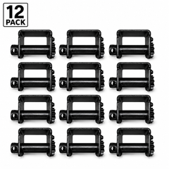 12-Pack Sliding C-Track Trailer Winches for Flatbed Trailers