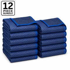 12-Pack Heavy Duty Moving Blankets 72" x 80" - 6 lb