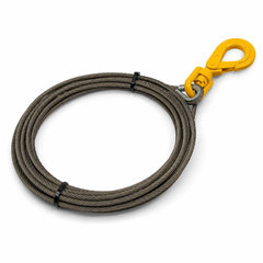 3/8-Inch x 50 ft Winch Line with Self-Locking Hook