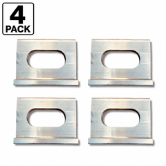 4 Pack Aluminum J-Plate for Flatbed Trailer Cargo Securement