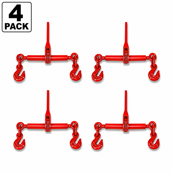 4 Pack Ratchet Chain Binder 5/16" - 3/8" 5400 LBS