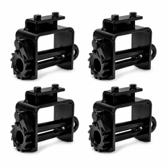 4 Pack Portable Bolt-On Winch for Flatbed Trailer Cargo Securement