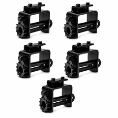 5 Pack 4" Portable Bolt-On Winch for Flatbed Trailer Cargo Securement