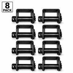 8-Pack Sliding C-Track Trailer Winches for Flatbed Trailers