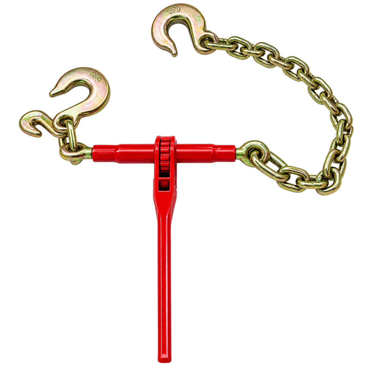 Heavy-Duty Chain Binder with Chain 3/8"–1/2" | 1/2" Hook