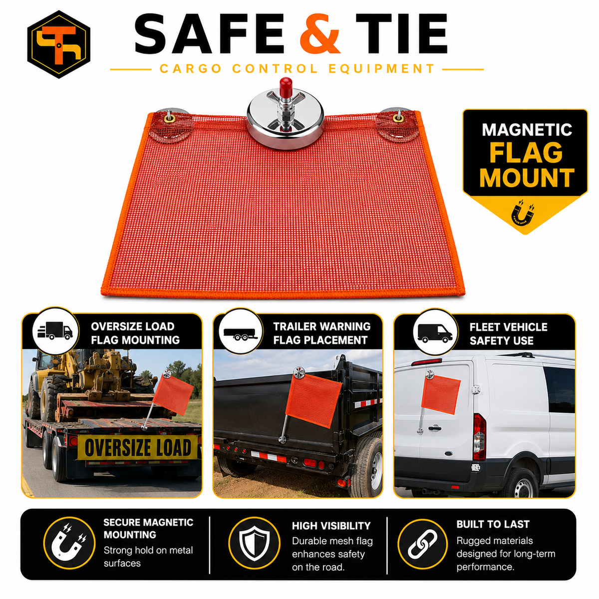 Magnetic Safety Flag Holder