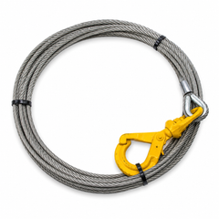 3/8-Inch x 50 ft Winch Line with Self-Locking Hook