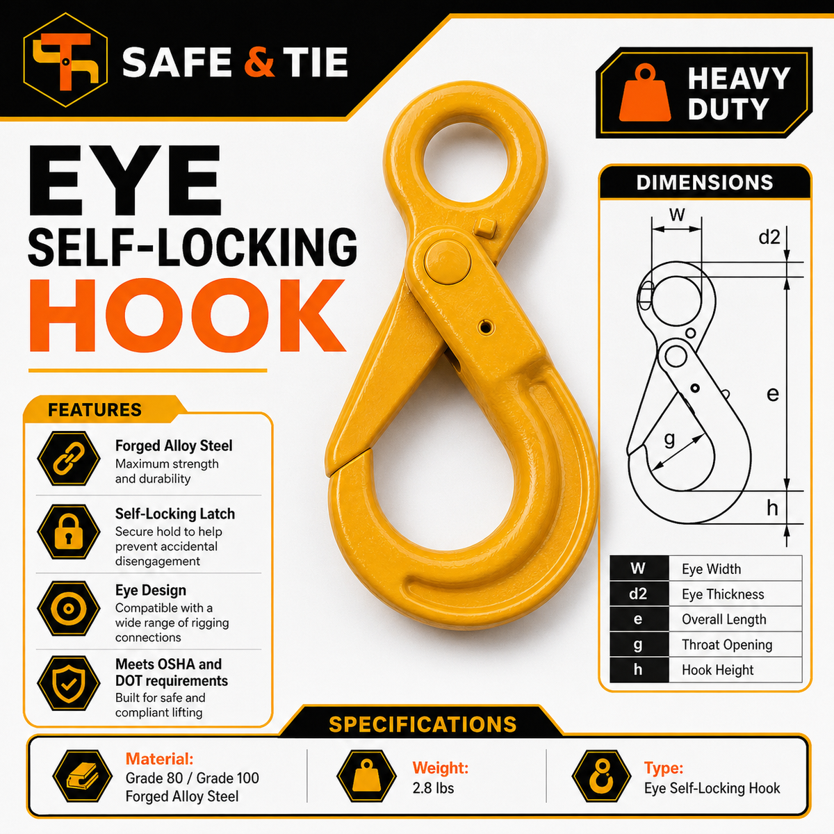 Eye Self-Locking Hook