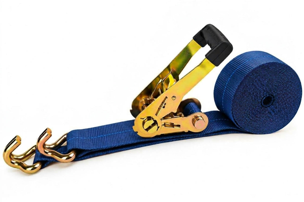 2" x 30' Ratchet Strap with Double J Hook
