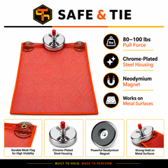 Magnetic Safety Flag Holder
