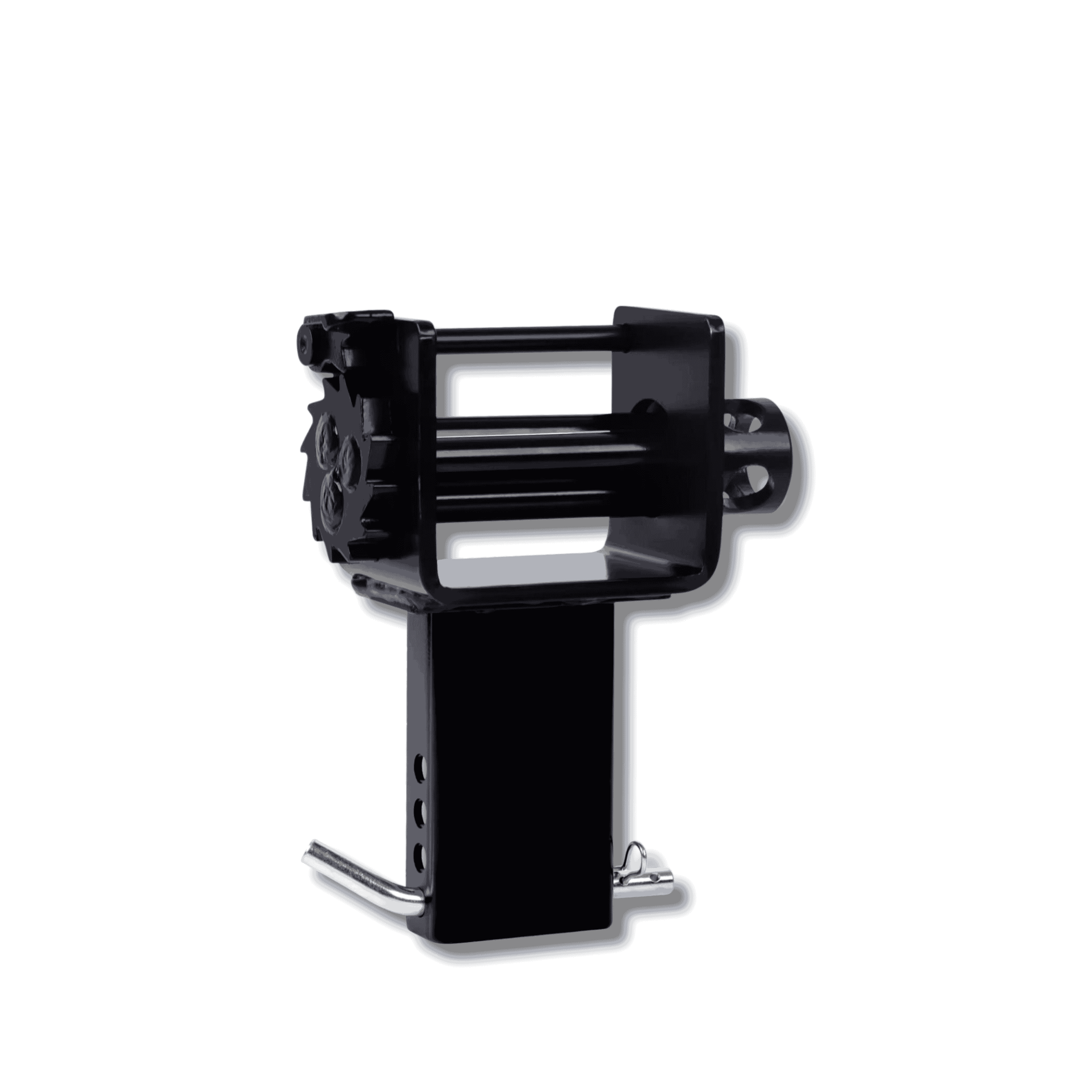 Stake pocket winch for trailer cargo tensioning and binding