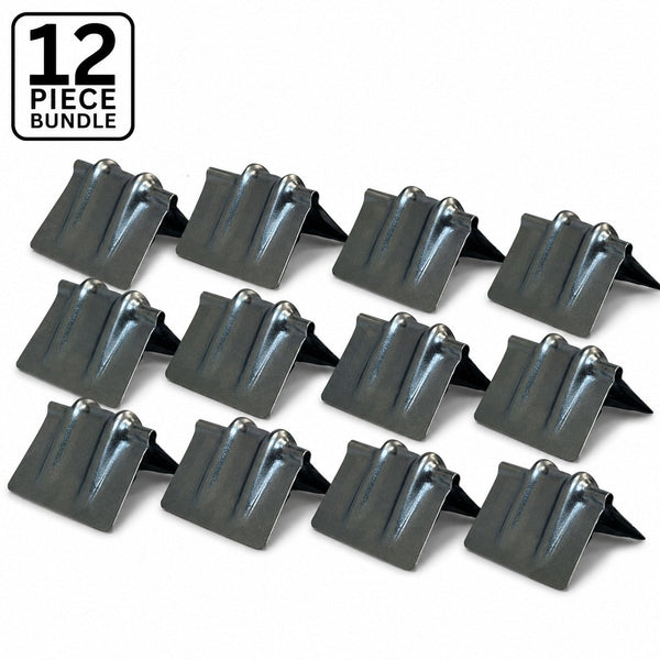 12PC Steel Corner Protectors 6" x 4" for Cargo Straps