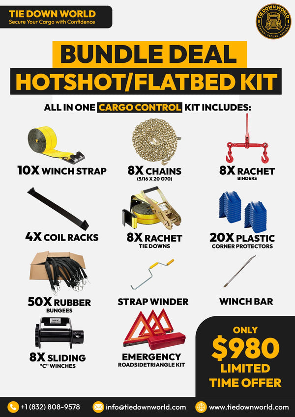Hotshot & Flatbed Cargo Control Kit – 120-Piece Bundle Deal