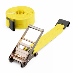 2 Pack 4" x 30' Ratchet Strap with Flat Hook
