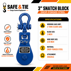 2-Ton Snatch Block with Shackle