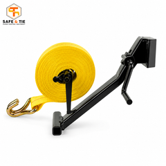 Strap Winder for Flatbed Trailer