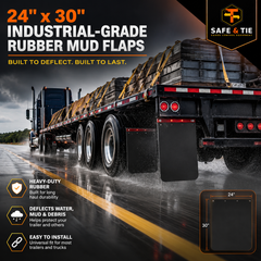 24x30 Wide Black Mud Flap