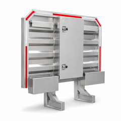 Cab Rack with Single Door Tool Box (68H x 80W)