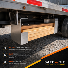 20x15-Inch Aluminum Dunnage Racks Holder for Flatbed Gooseneck Trailers 3mm