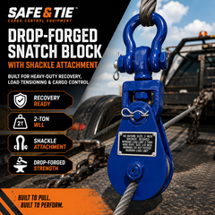 2-Ton Snatch Block with Shackle