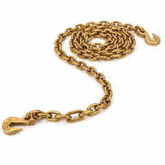 3/8-Inch x 20 ft G70 Transport Binder Chain with Grab Hooks - 6,600 LBS WLL