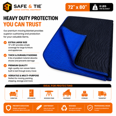 Heavy Duty Moving Blanket (72-Inch x 80-Inch, 6 lbs)