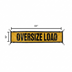 18 x 84-Inch Mesh OVERSIZE LOAD Banner