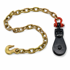 2-Ton Snatch Block with Shackle and 30-Inch G70 Chain
