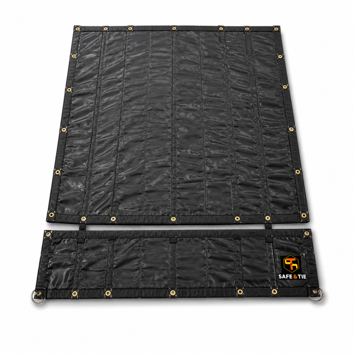 16 x 27 ft Flatbed Steel Tarp with 4 ft Drop and Flap